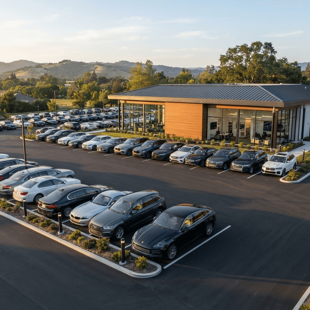 United Flex Auto Sales lot in Pleasant Hill, California