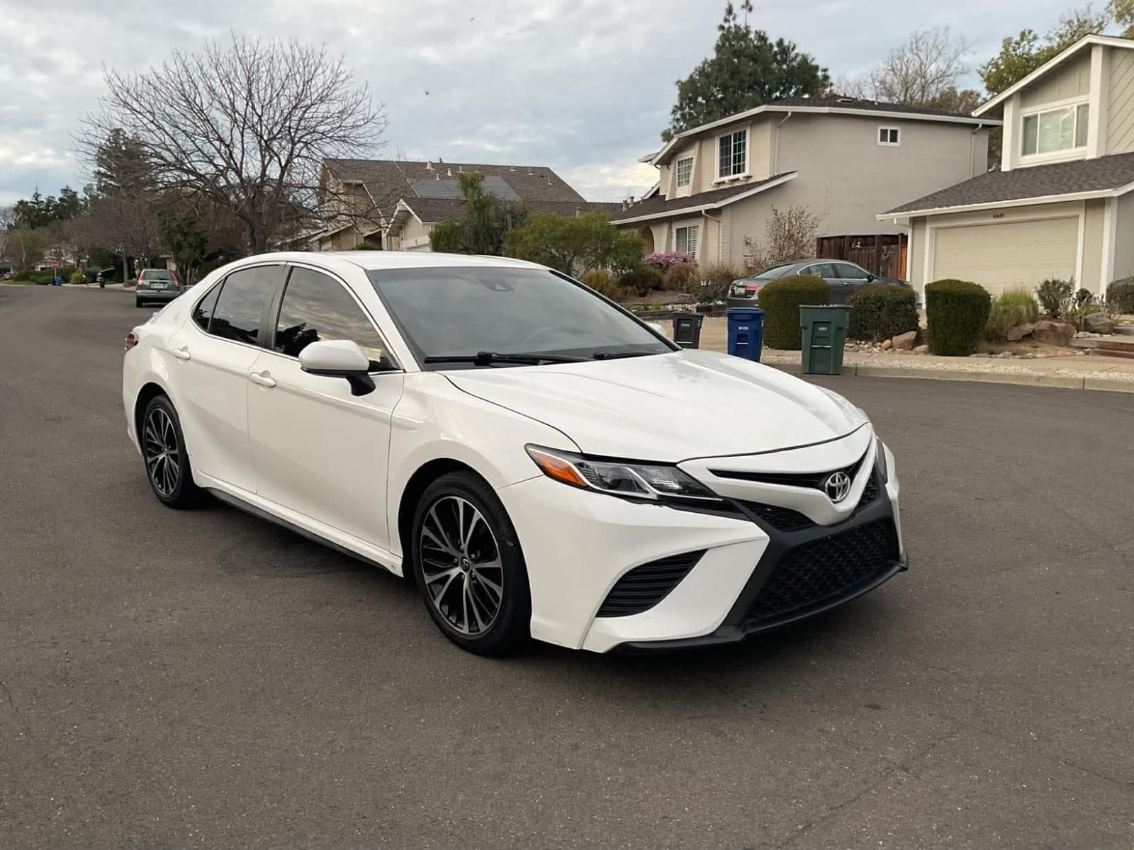 2018 Toyota Camry, white, for sale at United Flex Auto Sales in Pleasant Hill, CA