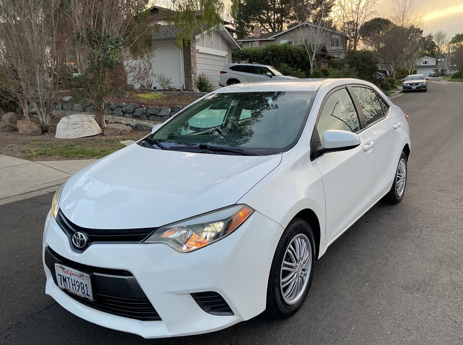 2015 Toyota Corolla, white, for sale at United Flex Auto Sales in Pleasant Hill, CA