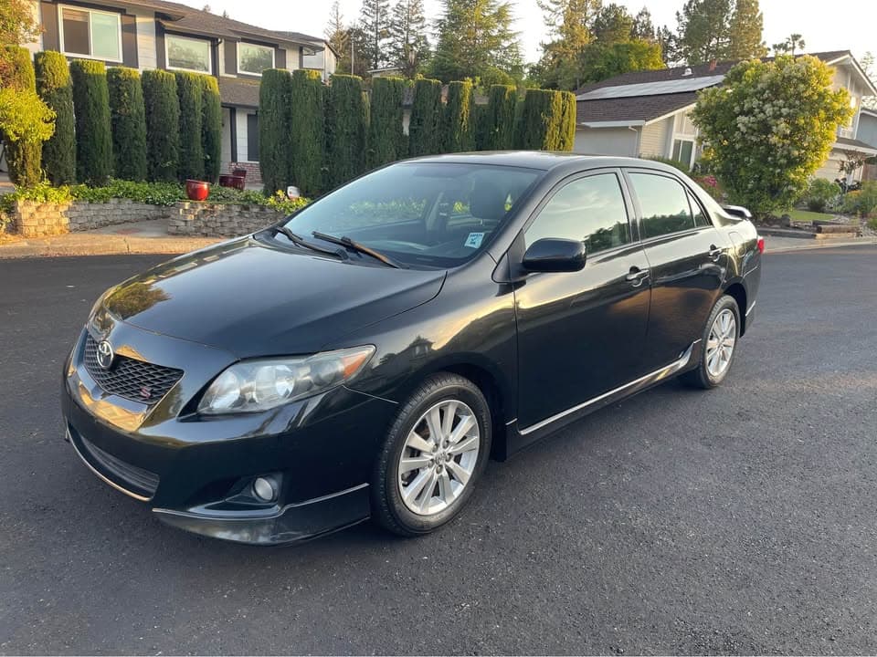 2010 Toyota Corolla S, black, for sale at United Flex Auto Sales in Pleasant Hill, CA