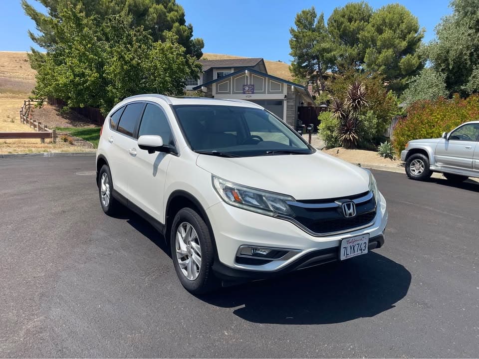 2015 Honda CR-V EX-L, white, for sale at United Flex Auto Sales in Pleasant Hill, CA