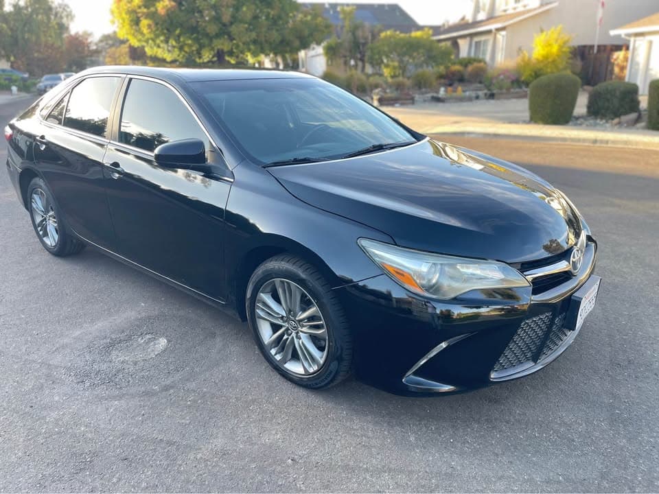 2016 Toyota Camry SE, black, for sale at United Flex Auto Sales in Pleasant Hill, CA