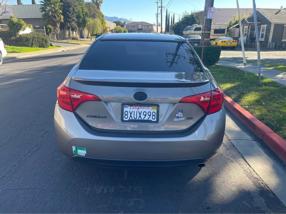 2017 Toyota Corolla SE, photo 8 of 8, at United Flex Auto Sales in Pleasant Hill, CA