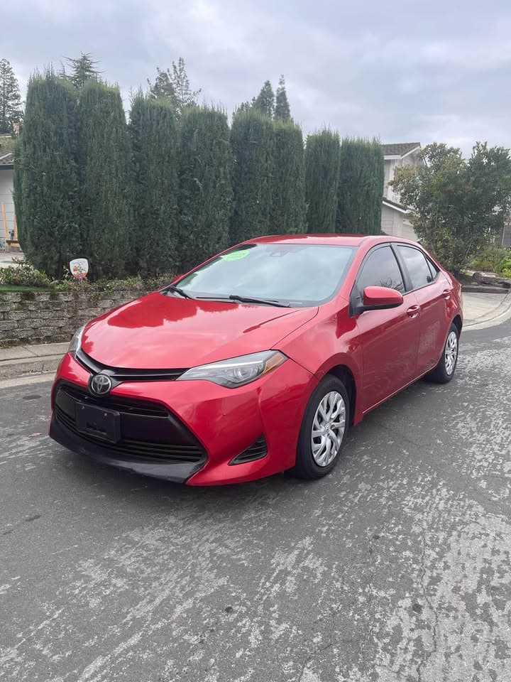 2019 Toyota Corolla LE Eco, red, for sale at United Flex Auto Sales in Pleasant Hill, CA