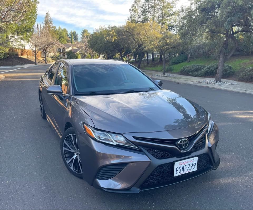 2020 Toyota Camry SE, grey, for sale at United Flex Auto Sales in Pleasant Hill, CA