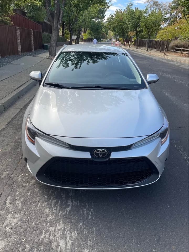 2020 Toyota Corolla LE, silver, for sale at United Flex Auto Sales in Pleasant Hill, CA